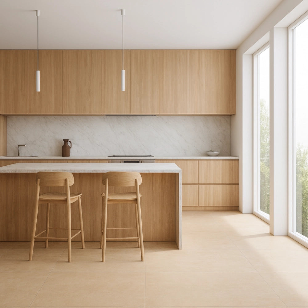 Piastrella gres porcellanato rettificata sabbia naturale 120x120 cm 1,44 m²
