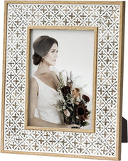 Fotolijst bianca 7x5 cm - stile bohemien marocchino - shabby chic - ebe