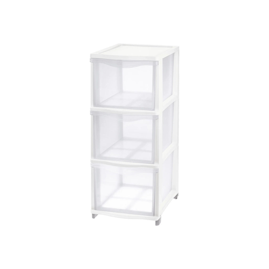 CASSETTIERA 'COVER LINE' colore trasparente/bianco  - TONTARELLI