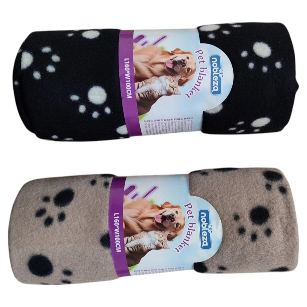 COPERTA CON STAMPA ZAMPETTE 160X100