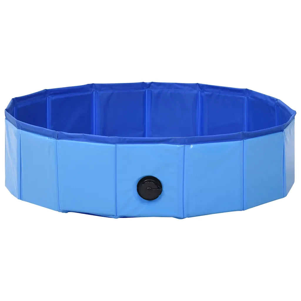 Piscina per Cani Pieghevole Blu 80x20 cm in PVC 170825