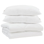 Piumone | Duvet con cuscino 3 pz Bianco Microfibra