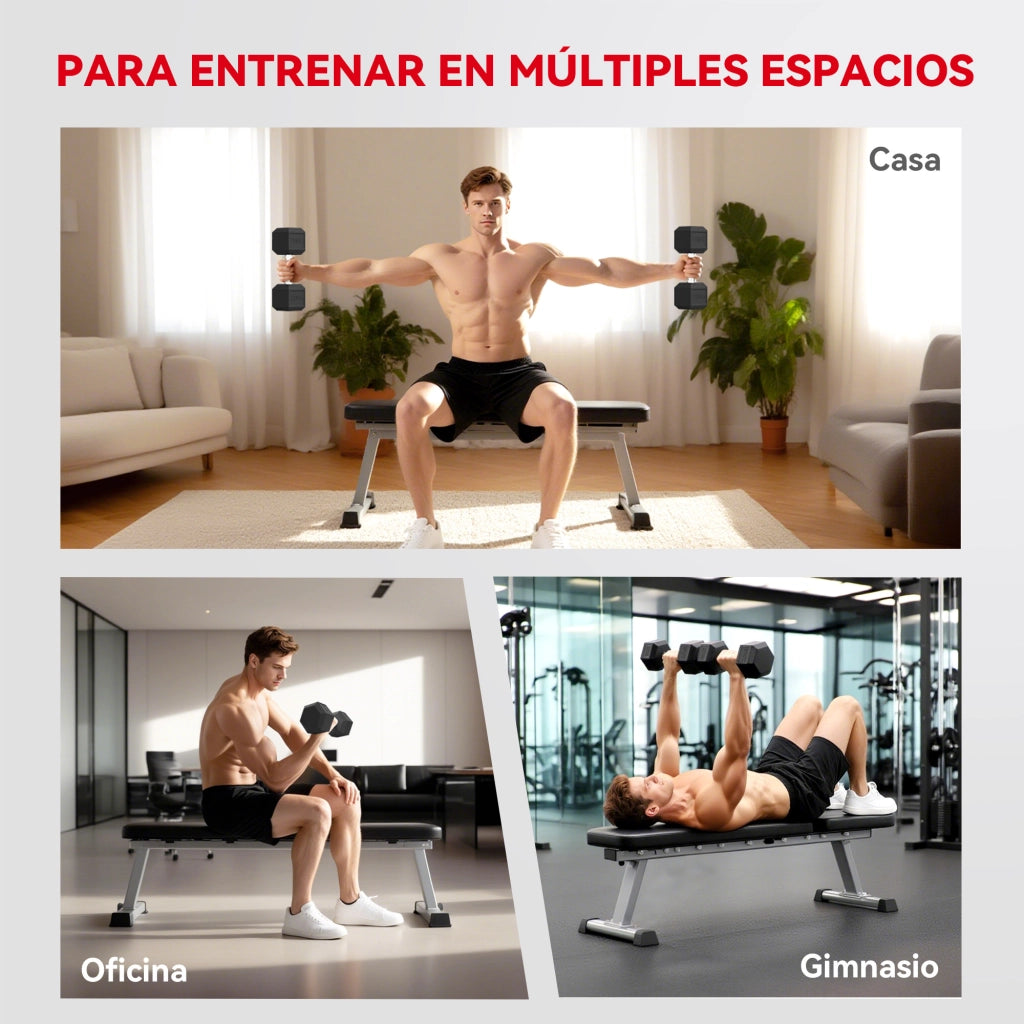 Mancuerna Esagonale 20 kg ¨C Zephmum ¨C Nero