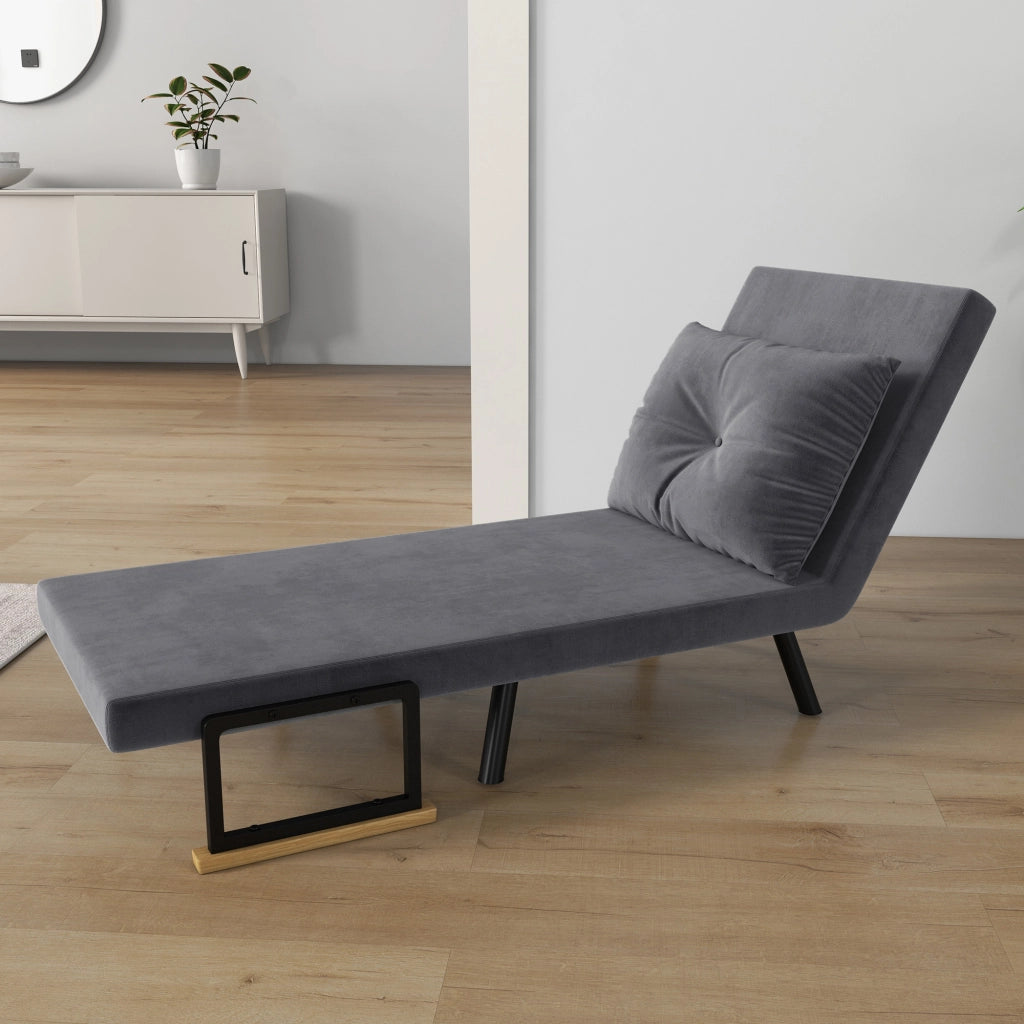Poltrona relax ¨C Minimal ¨C Tessuto nero