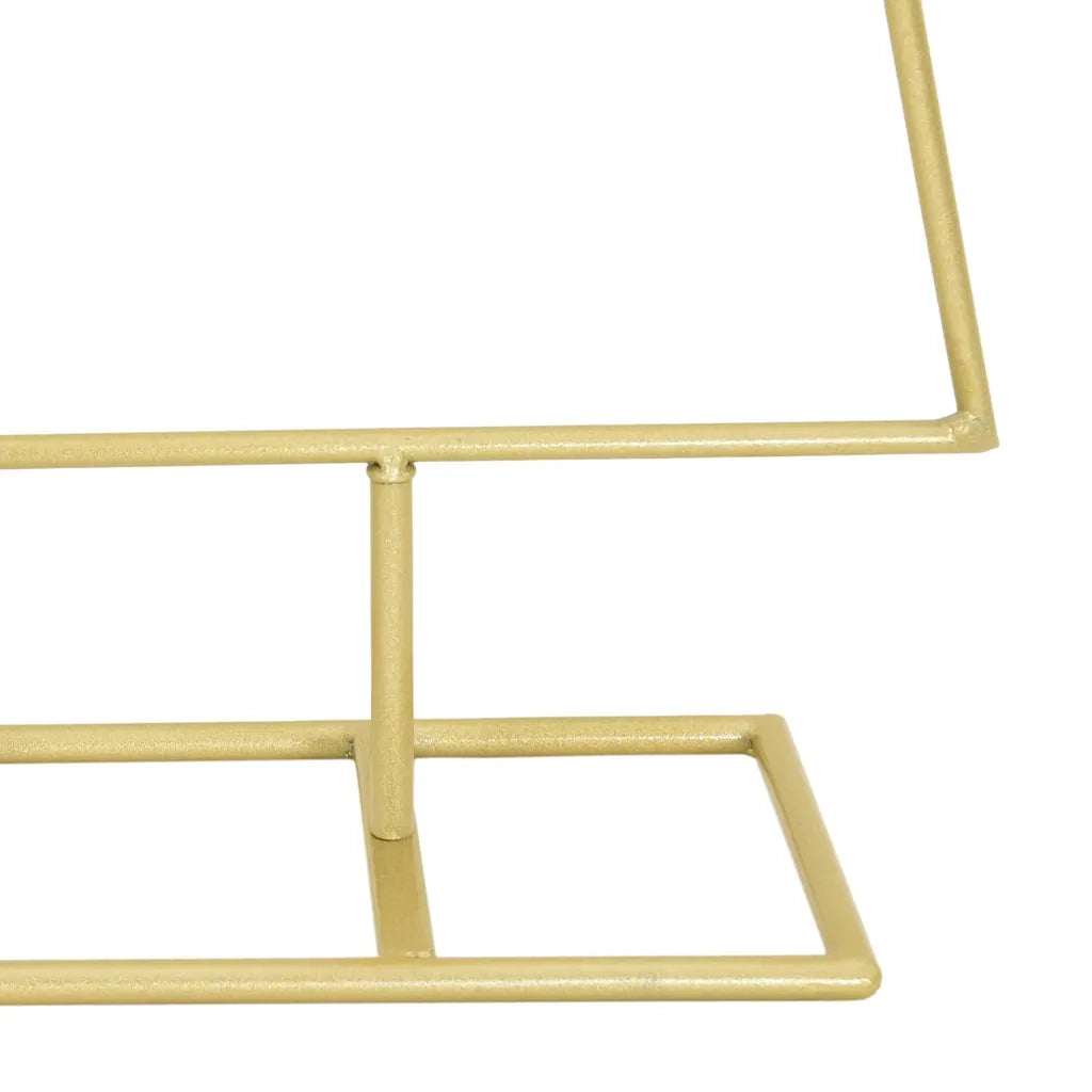 Albero di Natale in metallo con supporto Oro 125 cm 42019165