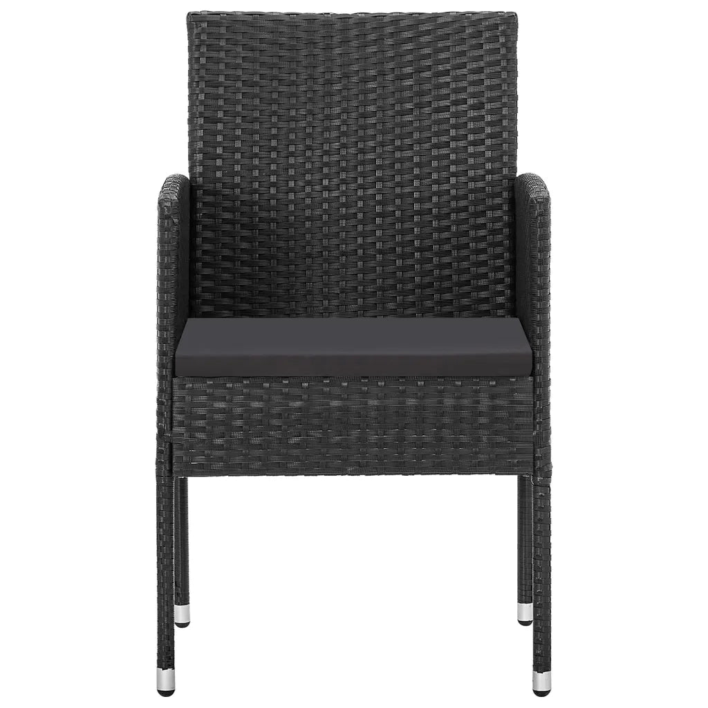 Set da Pranzo da Giardino 5 pz Nero 3099633