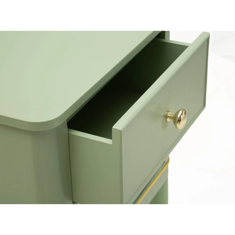 Comodino Camille Verde cm 40x30x71