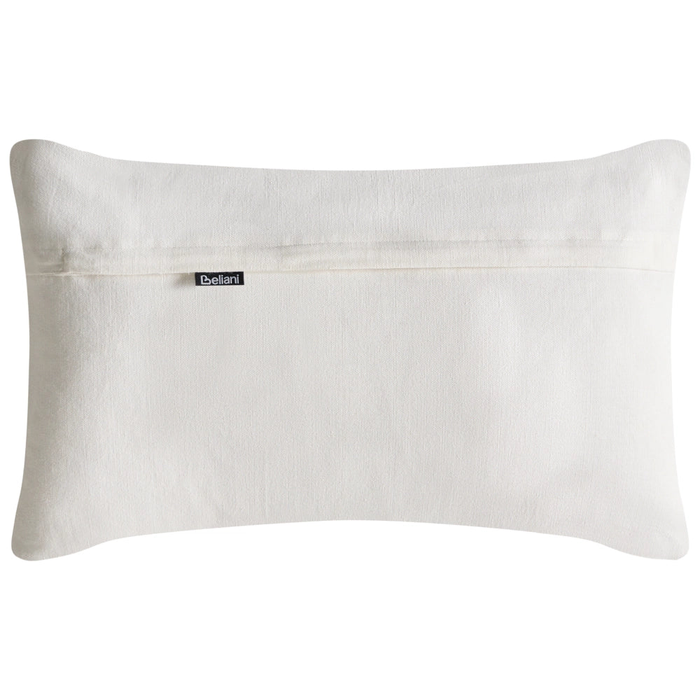 Set di 2 cuscini decorativi bianchi e beige in cotone e juta 45/30 x 45/50 cm Cuscino decorativo
