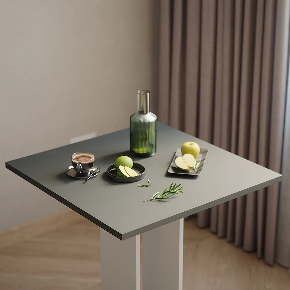 Vicco tavolo da pranzo Bianco/antracite 65 x 65 cm