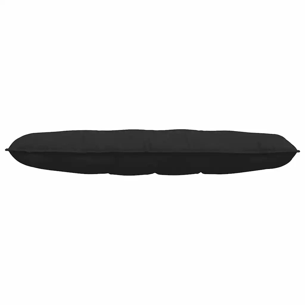 Cuscino per Schiena Nero 140 x 50 cm Tessuto in Microfibra 42014862