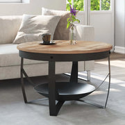 Tavolino da Salotto Ø68x43cm in Legno di Mango Grezzo 320794