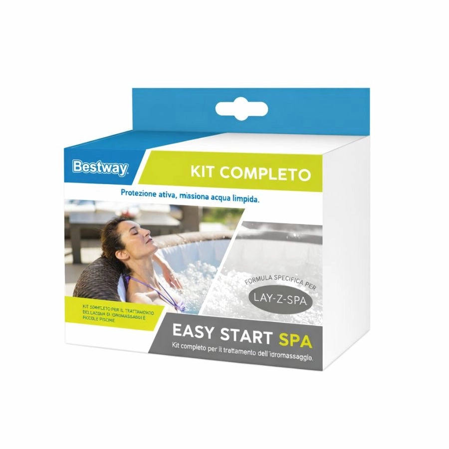 TRATTAMENTO ACQUA SPA KIT STARTER SET FORTE BUSTINE MONODOSE BESTWAY IDROMASSAGO