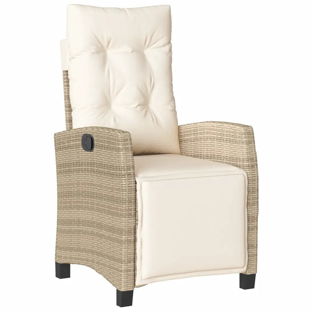 Set da Bistrò 3 pz con Cuscini Beige in Polyrattan 365252