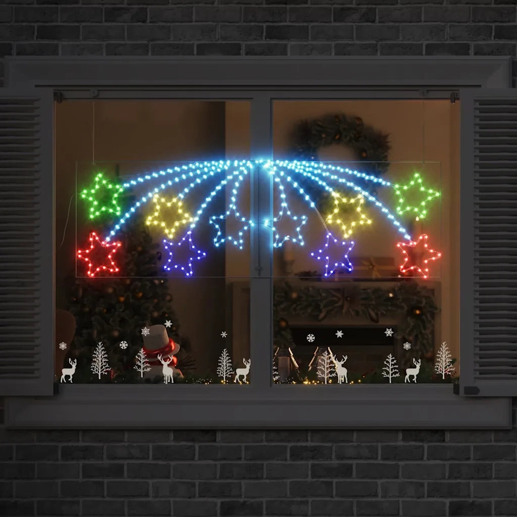 Stella di Natale con 432 LED Multicolore 182 x 58 cm PVC 42018956