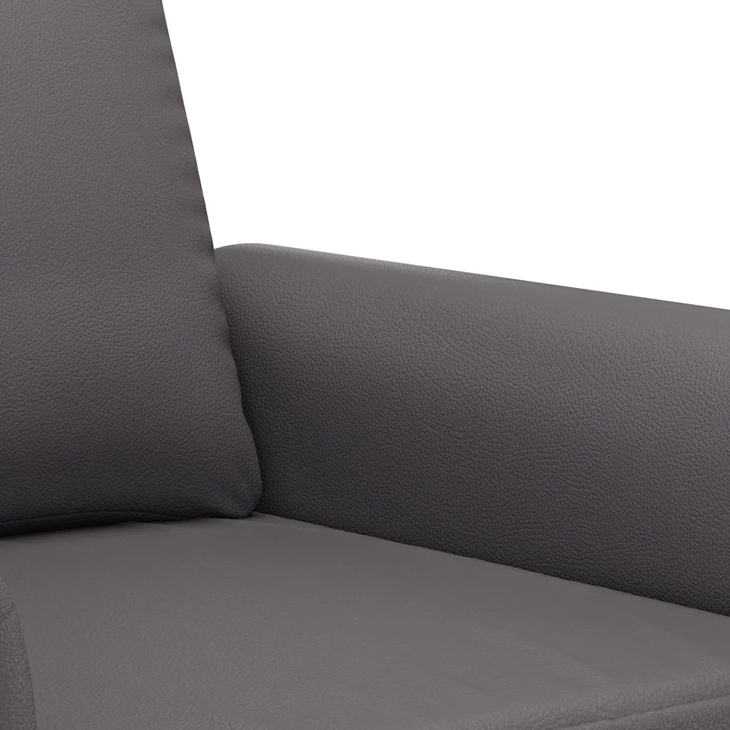 Divano a 2 Posti-Sofa 2 Posti Grigio 120 cm in Similpelle 584028