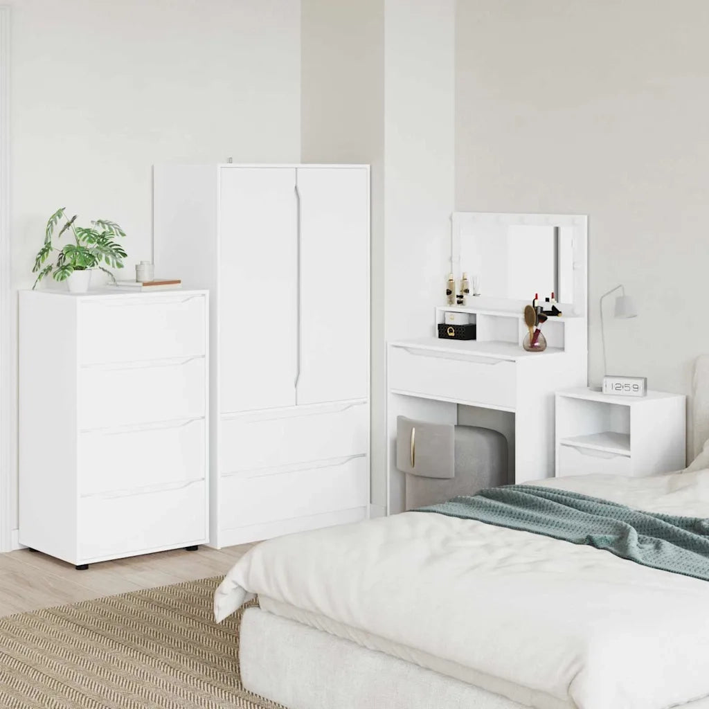 Armadi di Stoccaggio 2 pcs Bianco 60 x 48 x 105 cm