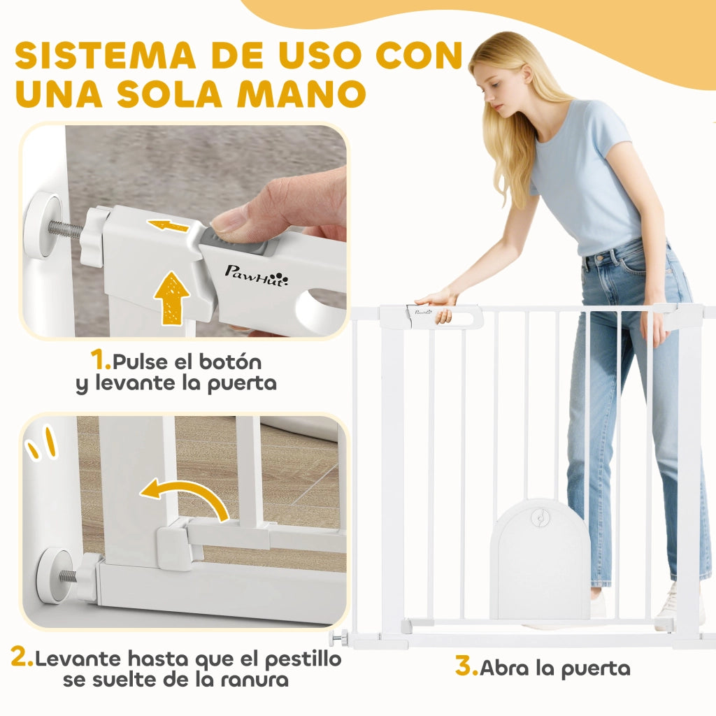 Barriera di Sicurezza per Cani ¨C Minimal ¨C Bianco 75-103 cm