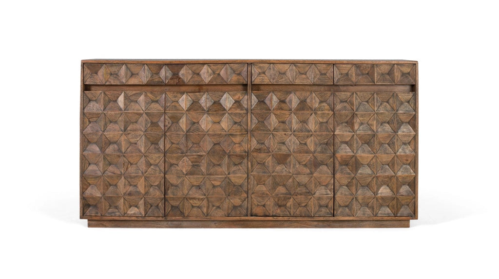 Credenza in legno di mango con finitura anticata