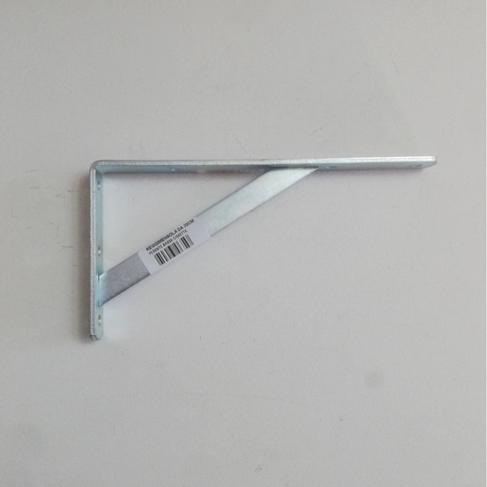 Reggimensola staffa zincata da 40cm con saetta di rinforzo