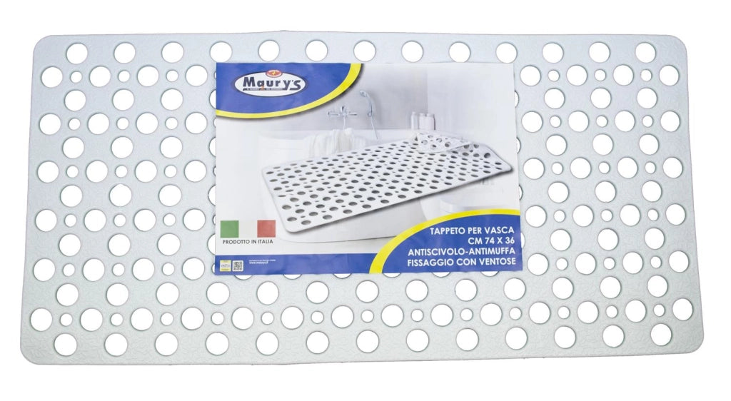 MAURY'S TAPPETO VASCA 74X36CM BIANCO
