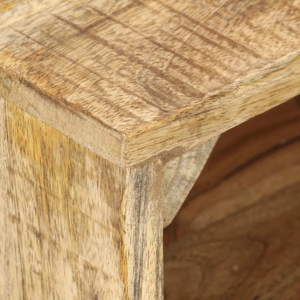 Comodino 40x30x50 cm in Legno di Mango Grezzo 320928