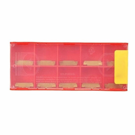 Inserti Carbide per Taglio 10 pezzi - MGMN200-G - 2mm Larghezza - Adatti per MGEHR/MGIVR - Materiale KDC Oro - Duraturo e Pratico - Inserti per Taglio