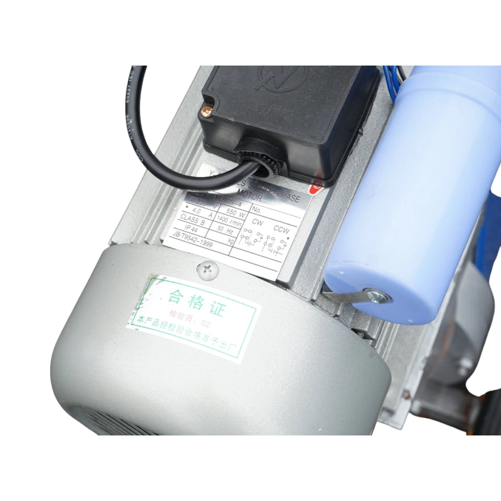 Dispositivo per mungitura di mucche, 1 postazione, 550W, 220V, bidone in acciaio inox da 25L, gruppo di mungitura con 4 manicotti, pressione del vuoto 40-50 kPa, pulsazioni 64 cpm