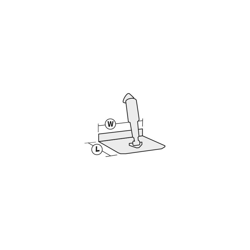 CORRETTORI D'ASSETTO EDGE MM305X229 TRIM TABS EDGE MM 305X229 - BOAT 5/6,5 M
