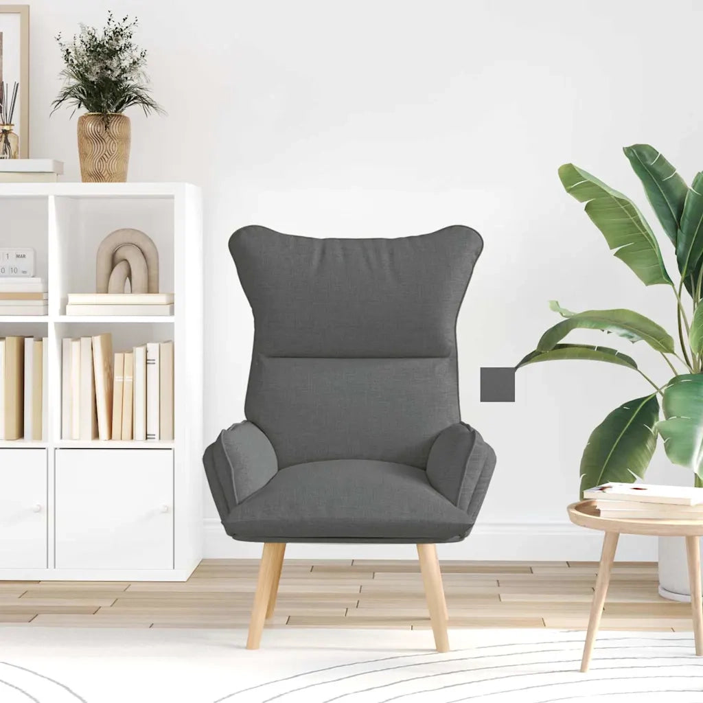 poltrona Grigio scuro 69 x 74 x 93 cm Tessuto e compensato 42001866