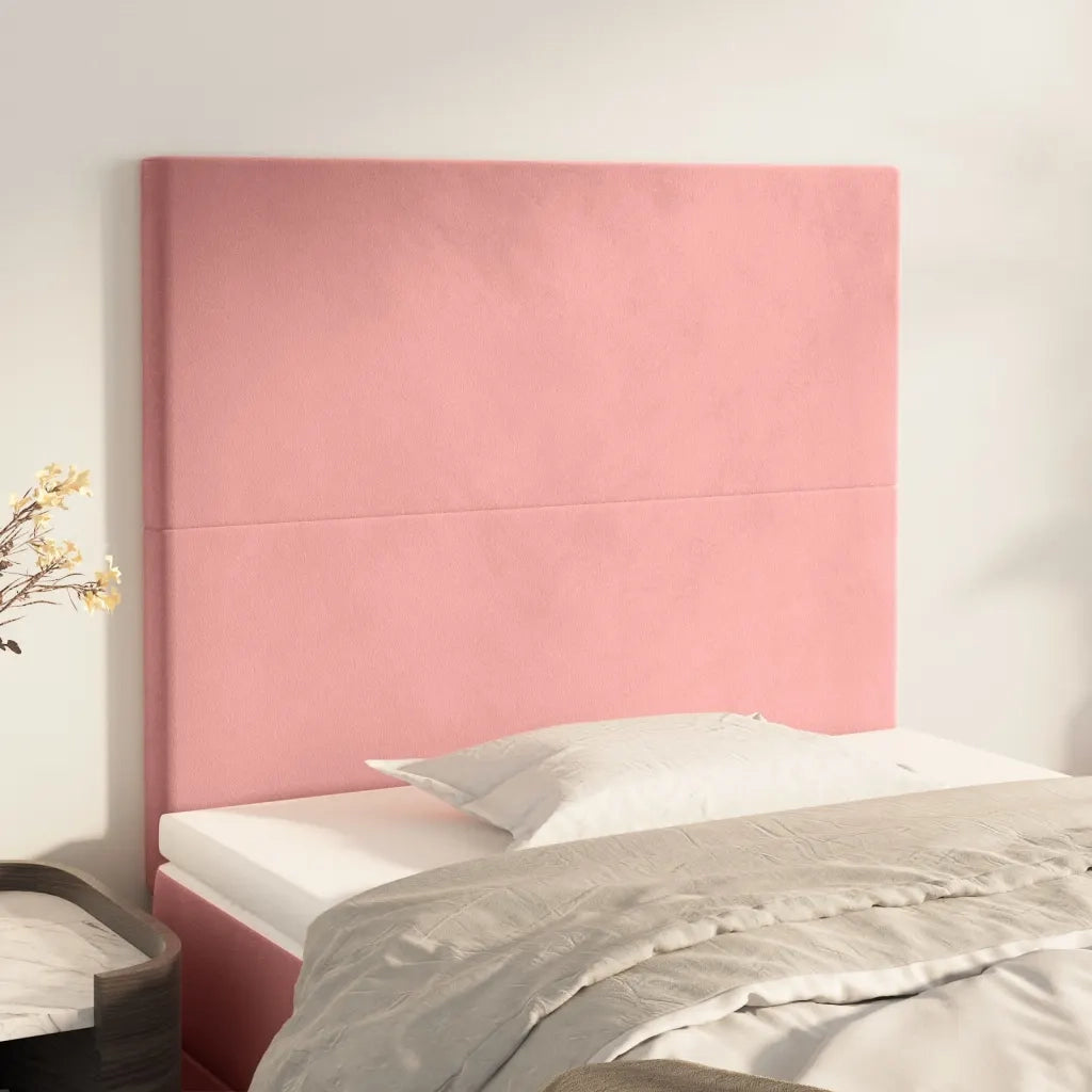 Testiera | Testata Rosa 80x5x118/128 cm Velluto