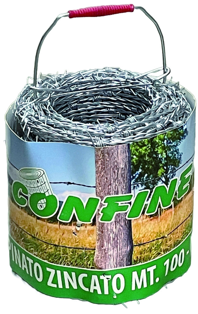 Confine FILO SPINATO ZINCATO mt.100 Ø filo mm.1,7