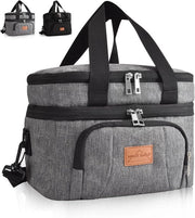Borsa Isolante per Picnic e Lavoro - 10L - Grigio