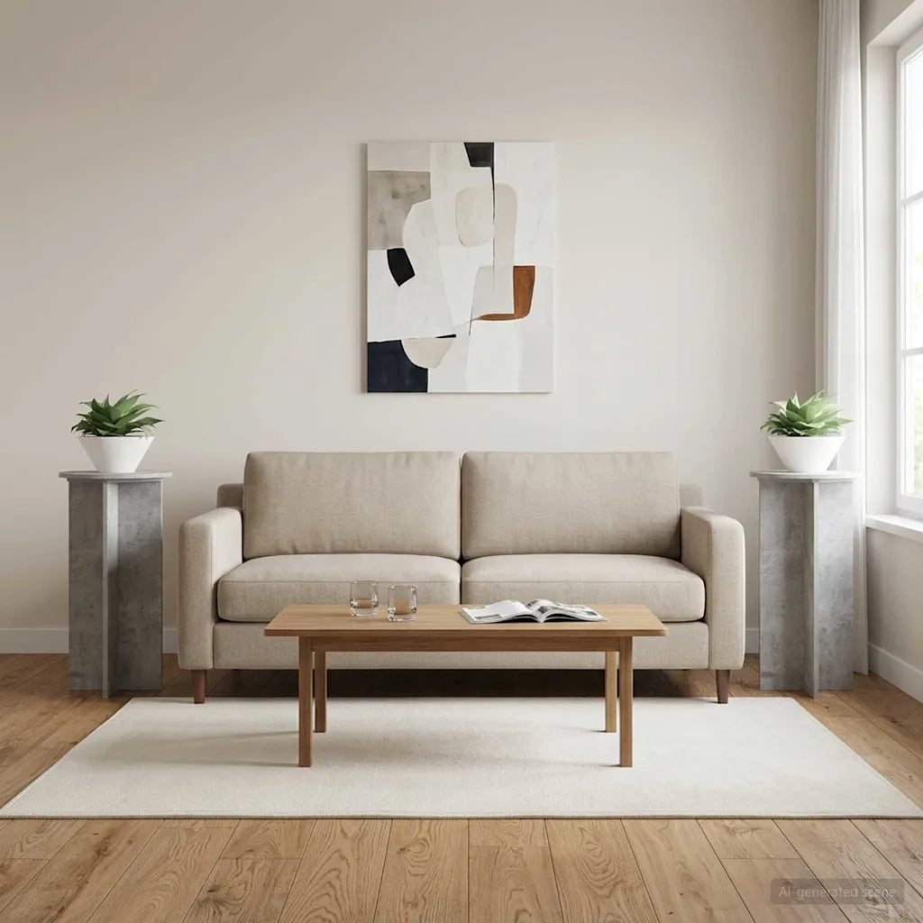 Supporto per piante 2 pcs Grigio Cemento 40 x 40 x 80 cm 899702
