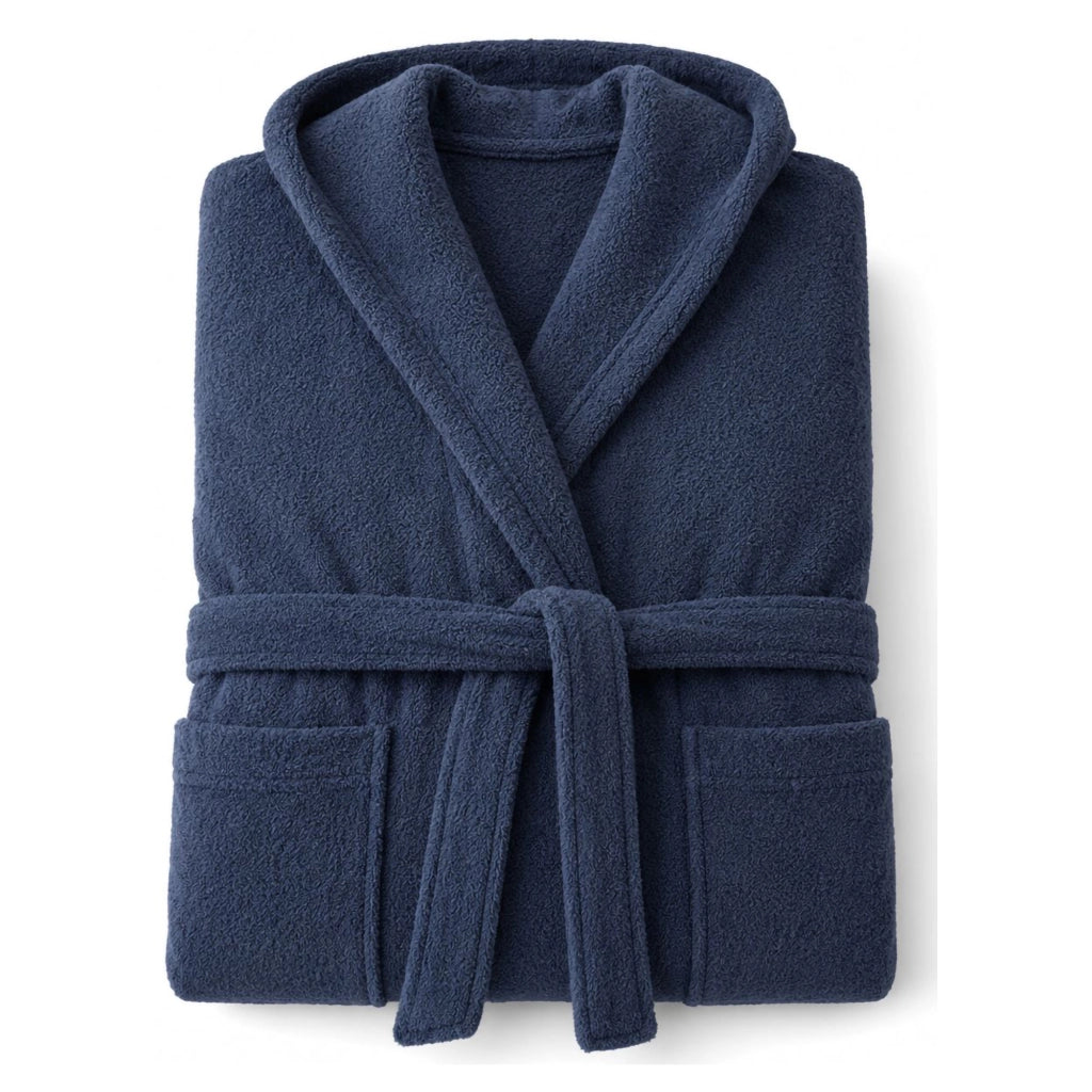 Satiza, Accappatoio 100% Cotone con Cappuccio, blu