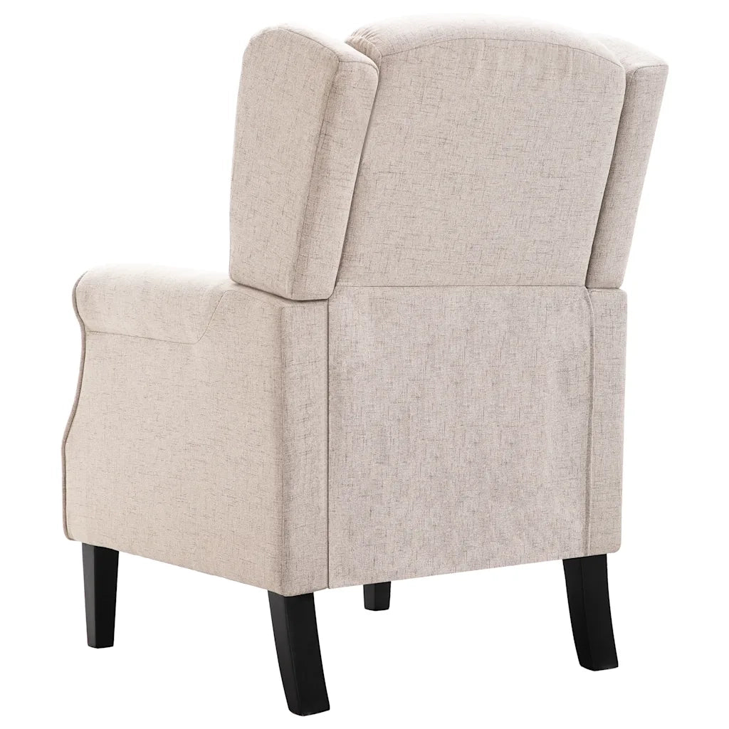 Poltrona | Sedia Relax Beige in Tessuto