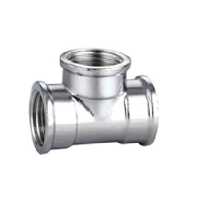 TEE FFF IN OTTONE CROMO IBP- 3/4 -CONF- FAIDF- pezzi 1