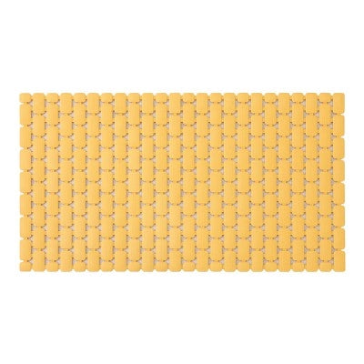 Tappetino antiscivolo doccia giallo 40x73 cm in plastica Spring