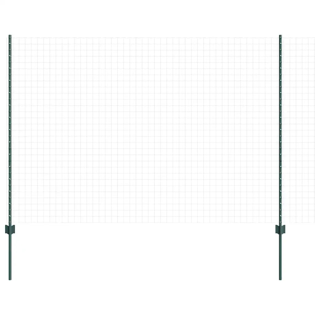 Palo della recinzione 44 pcs Verde 200 cm Acciaio 3335925