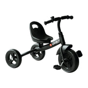 Triciclo Bambini con Campanello e Parafango ¨C Minimal ¨C Nero 79x50.5x58cm