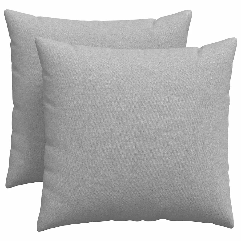 Cuscini da Divano 2 pcs Grigio Nuvola 50 x 50 cm Tessuto 42013967
