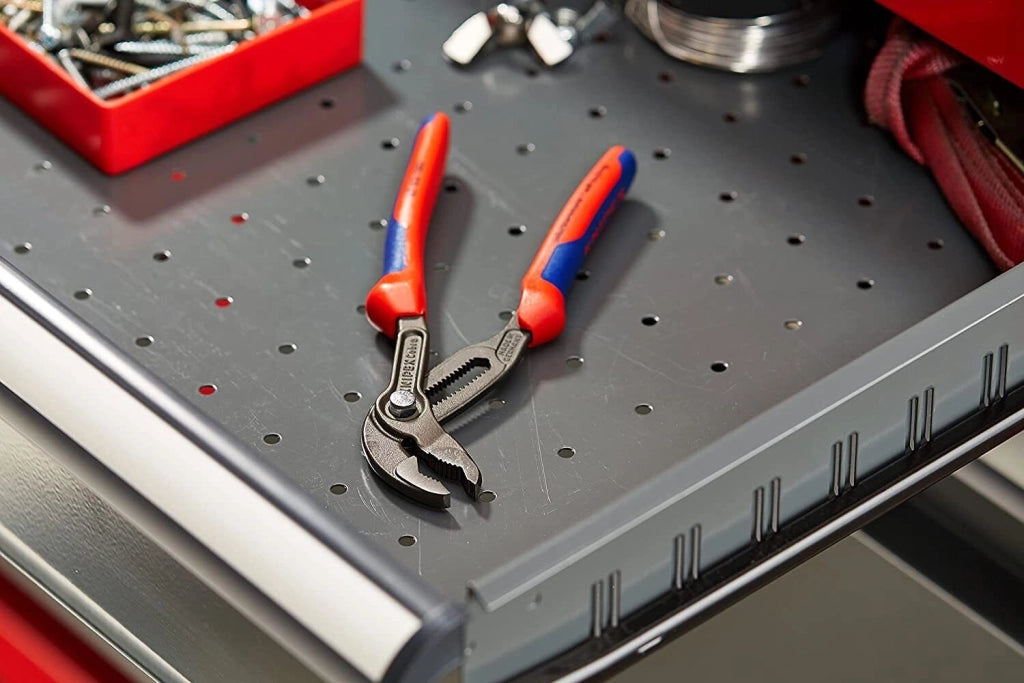Knipex 87 02 180 Cobra Pinze per giunti scorrevoli 18 posizioni 180 mm colore Blu Rosso