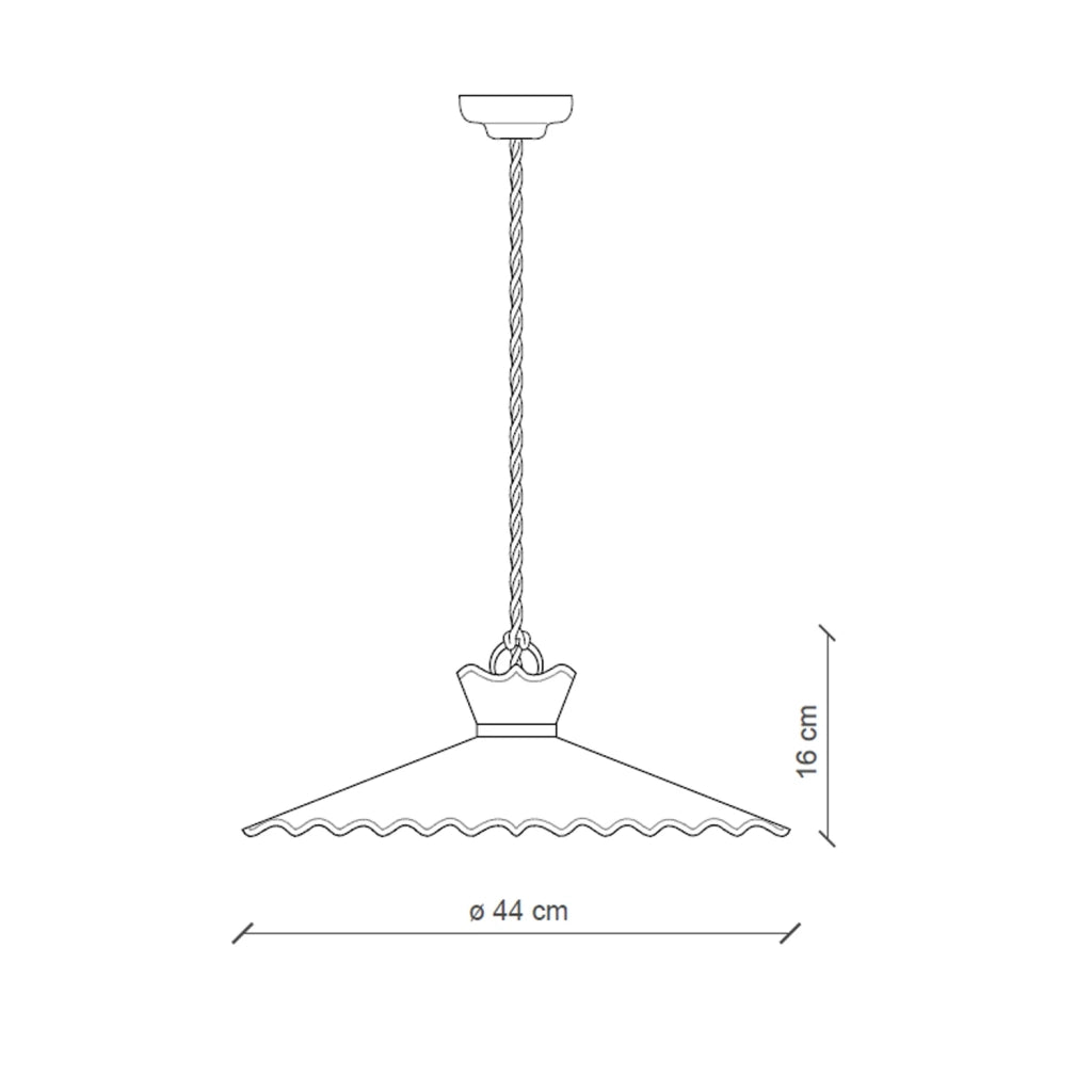 Lampadario Classico Ravenna Metallo E Ceramica Nero Sfumato Arg. 44Cm 1 Luce E27