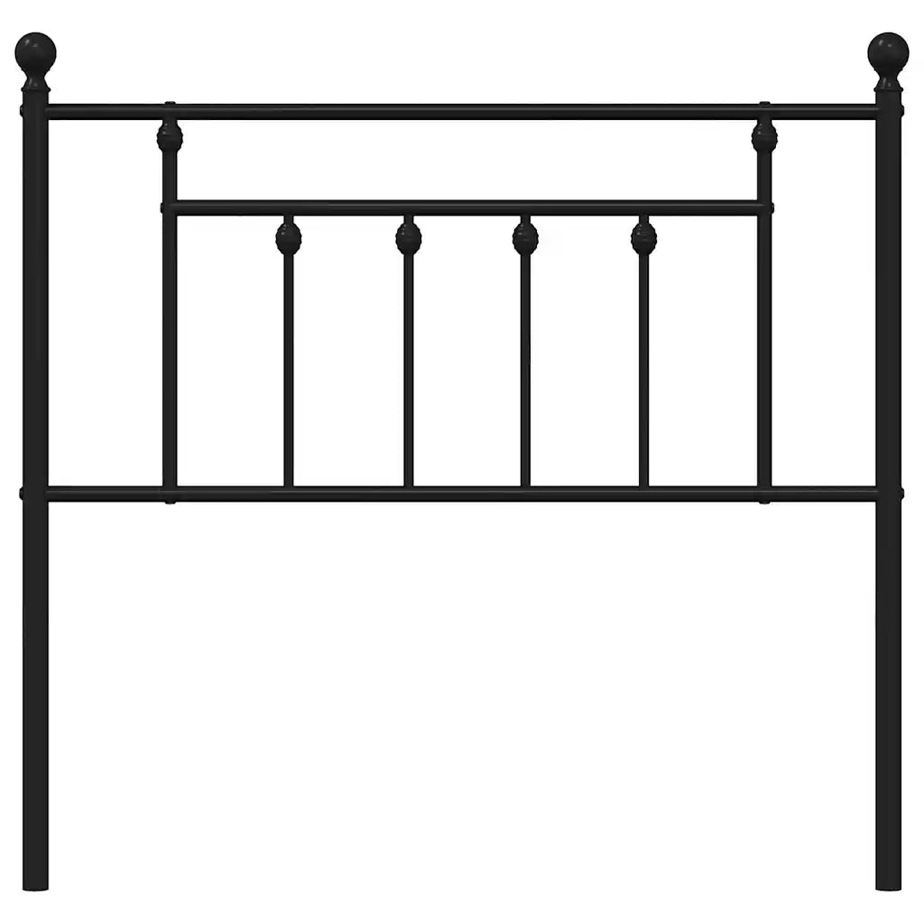 Testiera di Ricambio in Metallo Nero 90 cm 353565