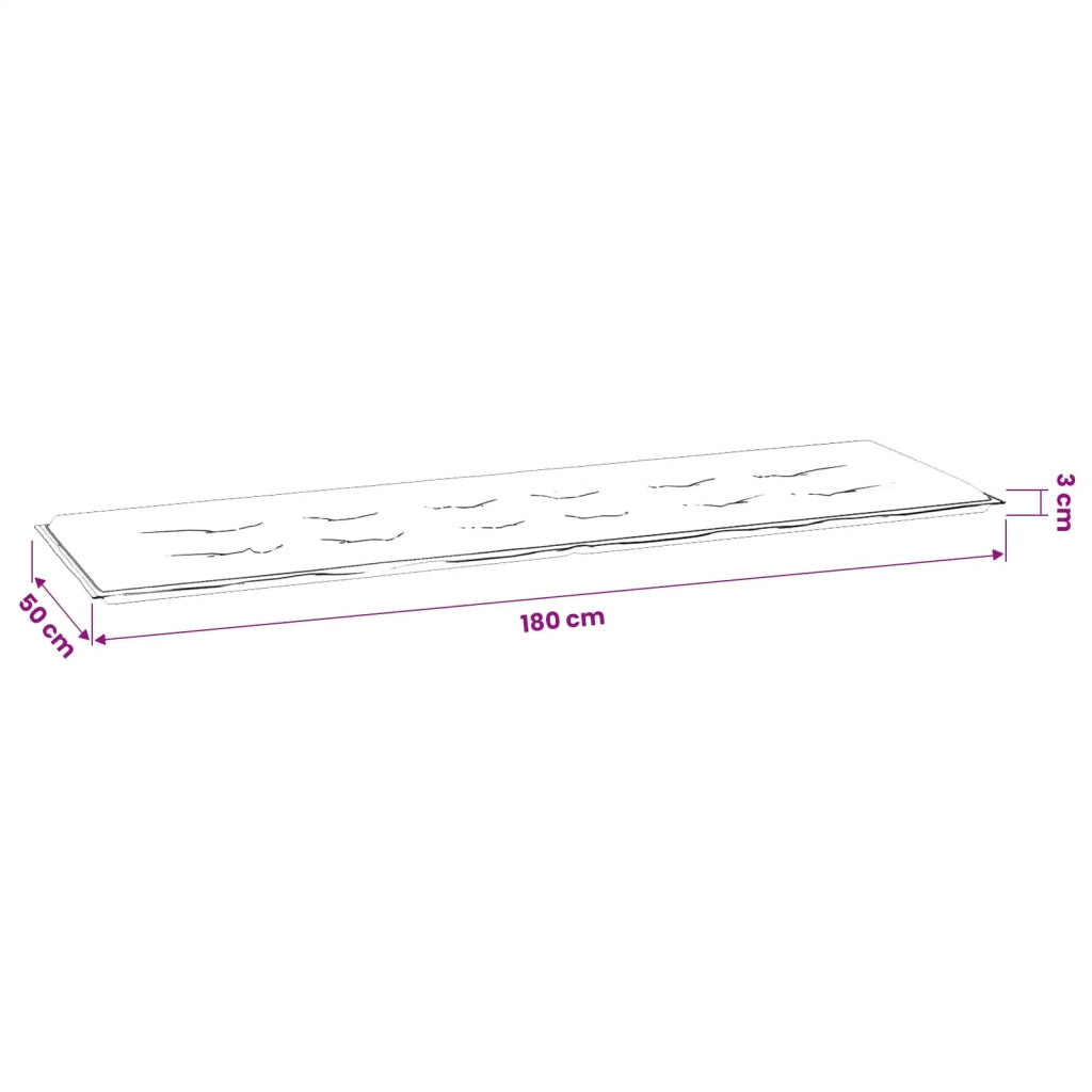 Cuscino per Panchina Tessuto Oxford Multicolore 150 x 50 x 3 cm 361181