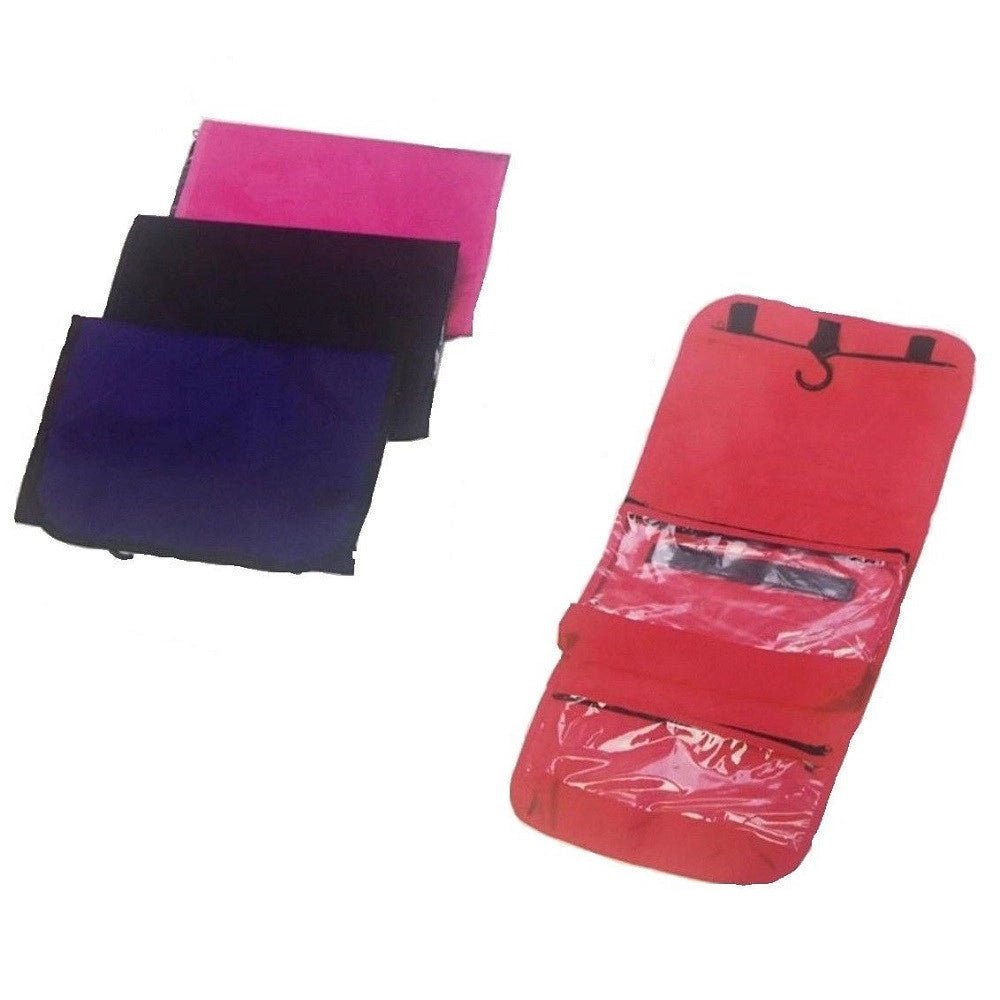 Trade Shop - Organizzatore Da Viaggio Multitasche Borsa Da Toilette 6 Scomparti Con Gancio -