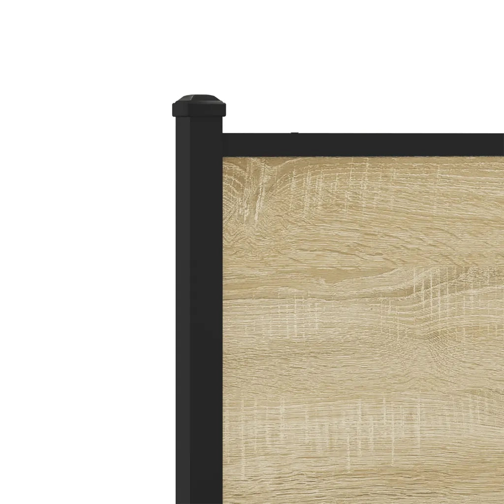 Giroletto senza Materaso in Metallo Rovere Sonoma 75x190 cm 4007706