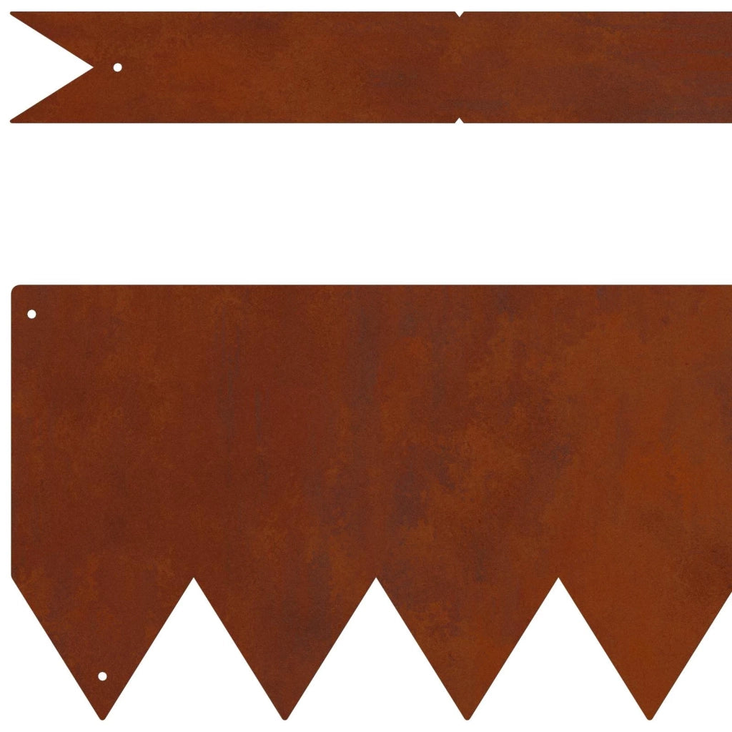 Bordura per Prato 20 pcs Marrone 100 x 0.05 x 20 cm