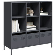 Credenza Antracite 101,5x39x103,5 cm Acciaio