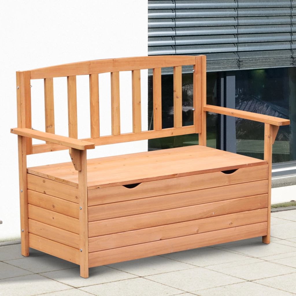 Panchina da Giardino 2 Posti con Contenitore ¨C Xylo ¨C Legno