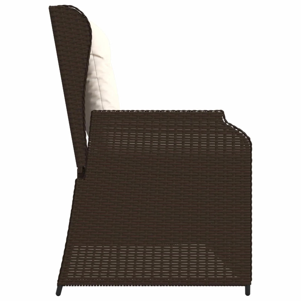 Panchina da Giardino | Panca da Giardino Marrone polyrattan